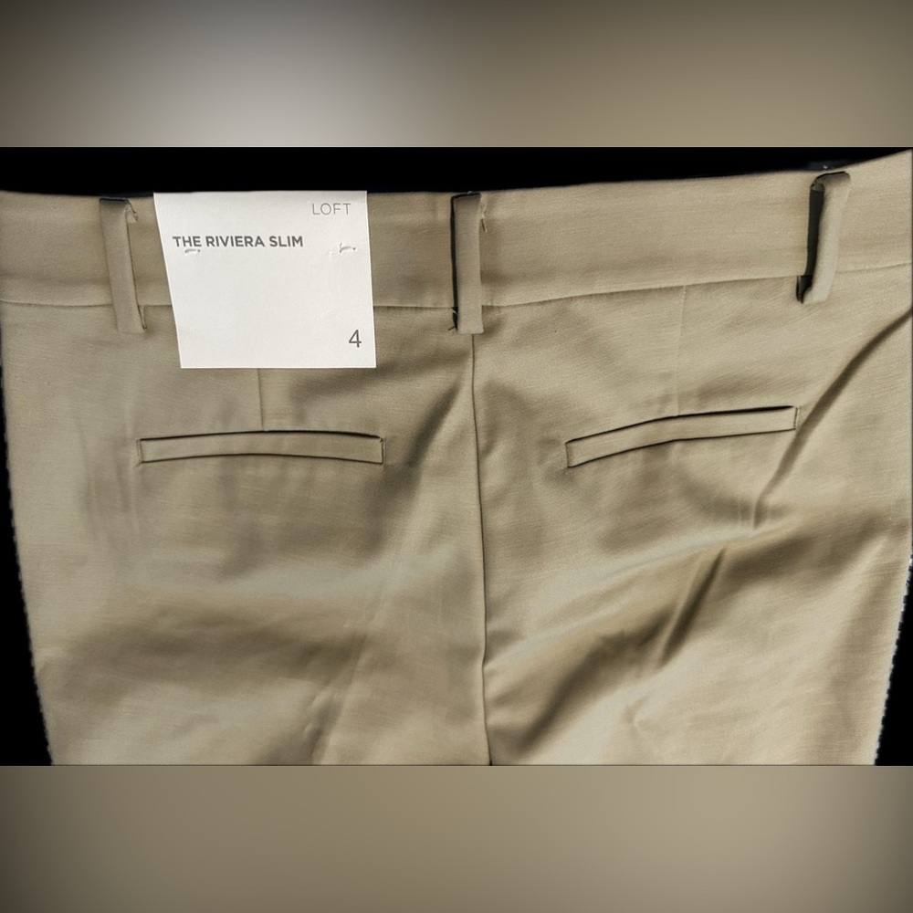 LOFT Women’s Khaki pants size 4 means medium NEW WITH TAG - Picture 7 of 10